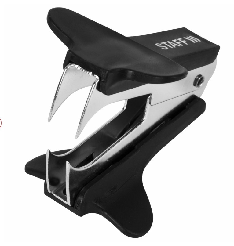 Антистеплер для скоб № 10 и № 24;6, STAFF «EVERYDAY», черный, 224628