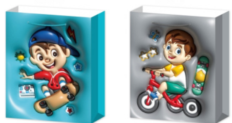 Пакет подарочный Darlens, 310х400х120 мм, с веревочной ручкой, ассорти, DL-DRL08745