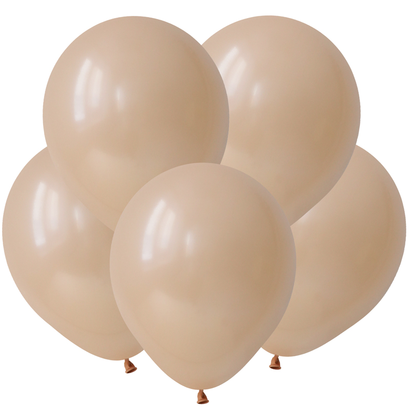 Шар латексный Весёлый праздник 5' Телесный, пастель, (100 шт;уп), 205028