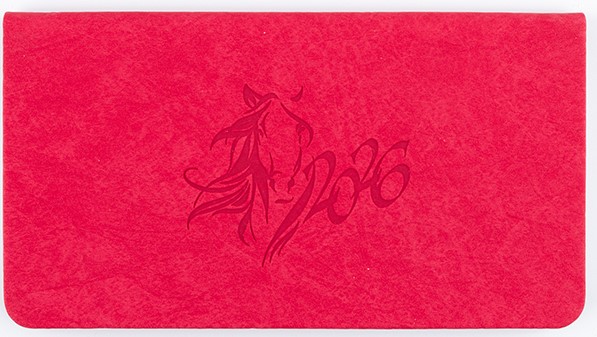 Планинг датированный 2026, СОРРЕНТО красный, 165х90 мм, 64 листа, 310123
