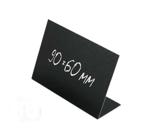 Ценник меловой; черный 90х60 мм, МЛ90;60