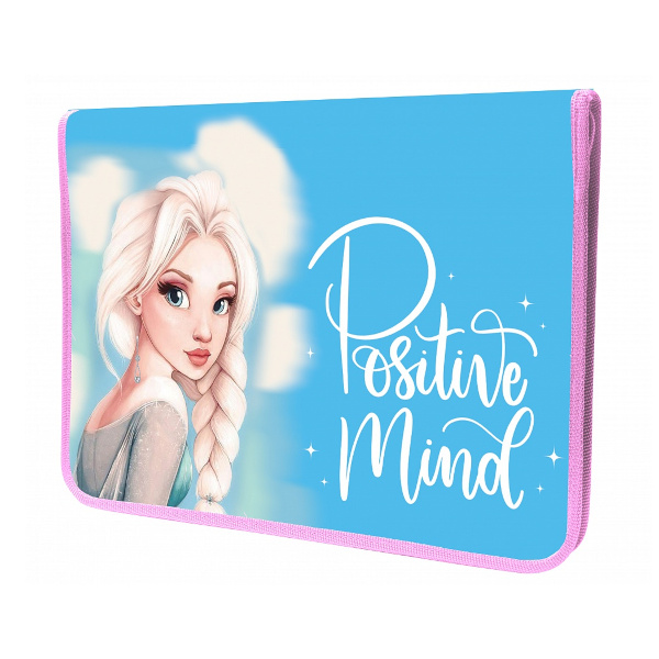 Папка для тетрадей А4 , молния вокруг , ЗИМНЯЯ КРАСАВИЦА, ПМ-А4-04