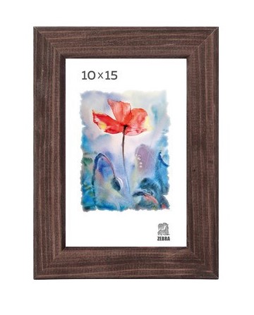 Фоторамка деревянная 10х15, красный цвет, (2502)