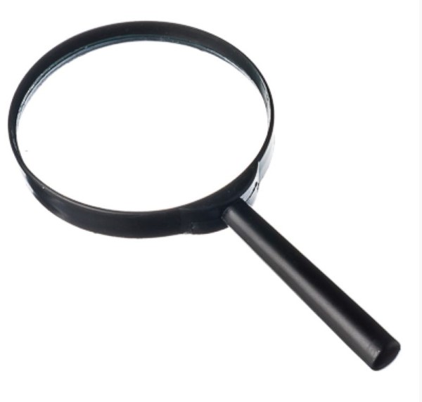Лупа  d=100 мм увеличение x3, пластиковая ручка, AR-100-1;мм