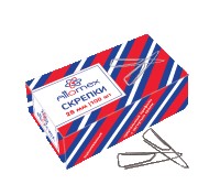 Скрепки металлические 'Attomex' треугольный профиль с загнутым краем, оцинкованные 28 мм, 4135305