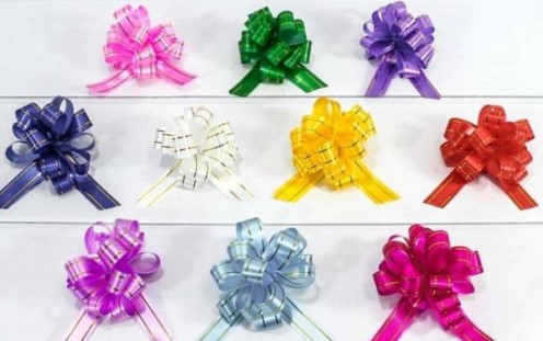 Бант-шар OMG 'С золотой полосой' ( микс )1,8 см, ОМ000525-18