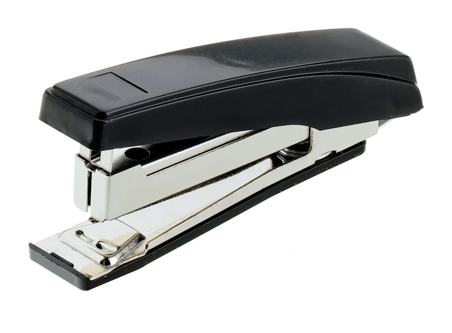Степлер Office Space до 10 листов, пластиковый корпус, черный, St210BL_433
