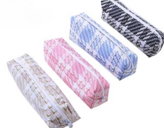 Пенал-косметичка SQUARE 19х7х4 см, на молнии, 4 дизайна, М-9628