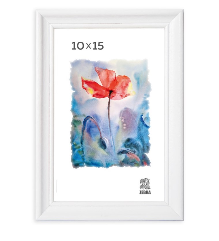 Фоторамка деревянная 10х15, белый цвет, (1507)