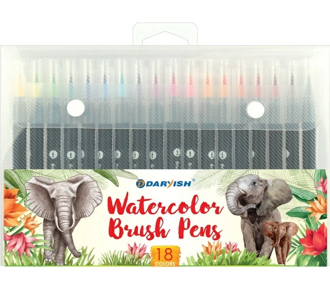 Маркеры акварельные (набор 24 цв), DV-13148-24