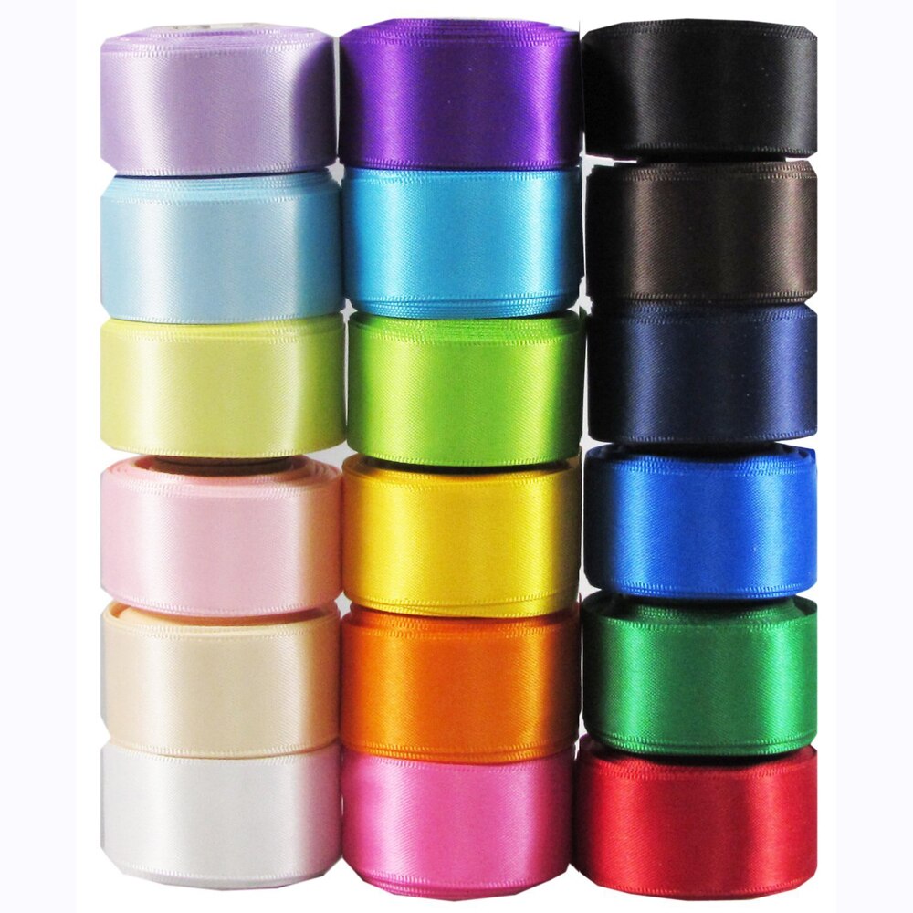 Лента 5 см. атлас, 23 метра, (ассорти)