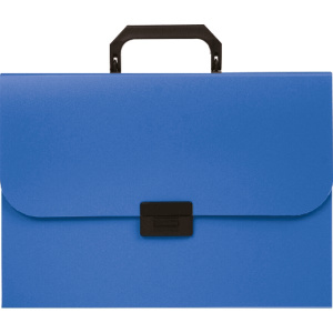 Портфель "Attomex", на замке , пластиковый 700 мкм , 13 отделений , синий цвет, 3073704