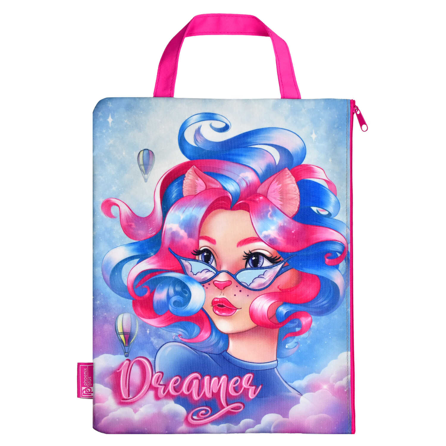 Папка для школьных тетрадей 'Мечтательница', (33х25), 1 отделение, 62944