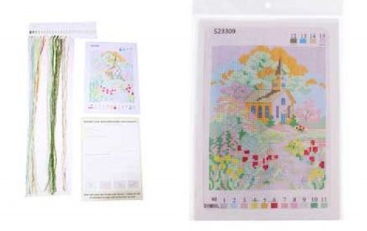 Набор для вышивания крестом 20 х 29 см, в ассортименте 10 дизайнов, M-11883