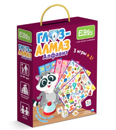 Настольная игра со звонком 'Глаз-Алмаз. Алфавит', ET03-002