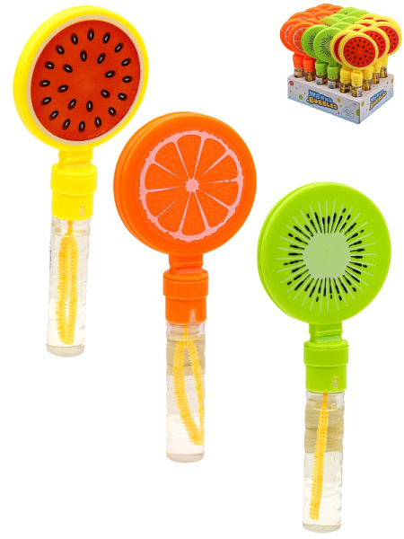 Мыльные пузыри 50 мл, Стучалка 'Фрукты' 19,5 см, AN01614